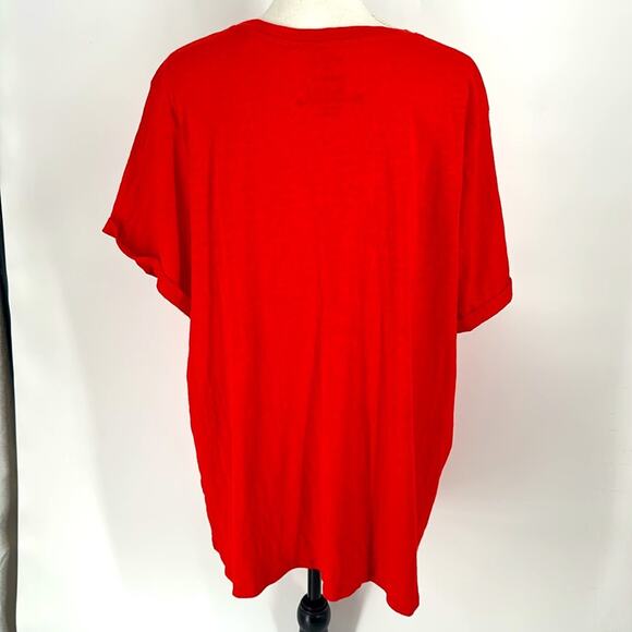 Torrid Red Dog Lover Crew Neck Roll Sleeve T-Shirt Size 3 or 3X - Picture 6 of 13